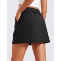 Women's 4-Way Stretch High Waist Work Casual Golf Tennis Skirt - Navy