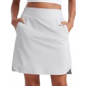 Women's A-Line Athletic Casual Dress with Shorts Pockets - Grey