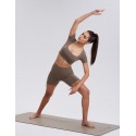 Women's Cycling Yoga Shorts with Pockets - Brown