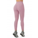 Women's High Waist Double Stitched Soft Compression Yoga Pants - Pink