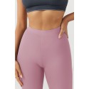 Women's High Waist Double Stitched Soft Compression Yoga Pants - Pink