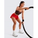 Women's Mid-Rise Dolphin Sports Shorts - Red