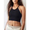 Women's Sport Short Racerback Bra - Black