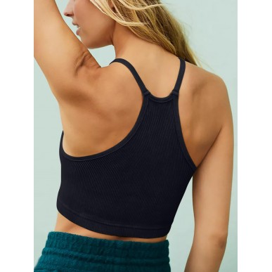 Women's Sport Short Racerback Bra - Black