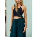 Women's Sport Short Racerback Bra - Black