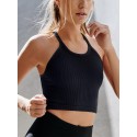 Women's Sport Short Racerback Bra - Black