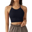 Women's Sport Short Racerback Bra - Black