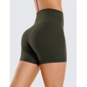 Women's Sports Cycling Shorts High Waist Hip Fitness - Dark Green