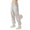 Women's Wool High Waist Jogging Pants - White