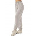 Women's Wool High Waist Jogging Pants - White